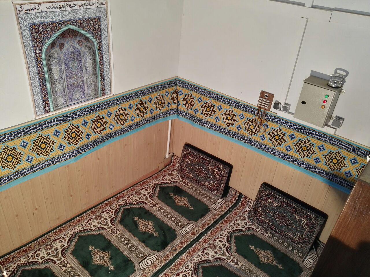 افتتاح نمازخانه مرکز تحقیقات فرآوری مواد کاشی گر به مناسبت ایام ماه مبارک رمضان